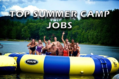 top summer camp jobs